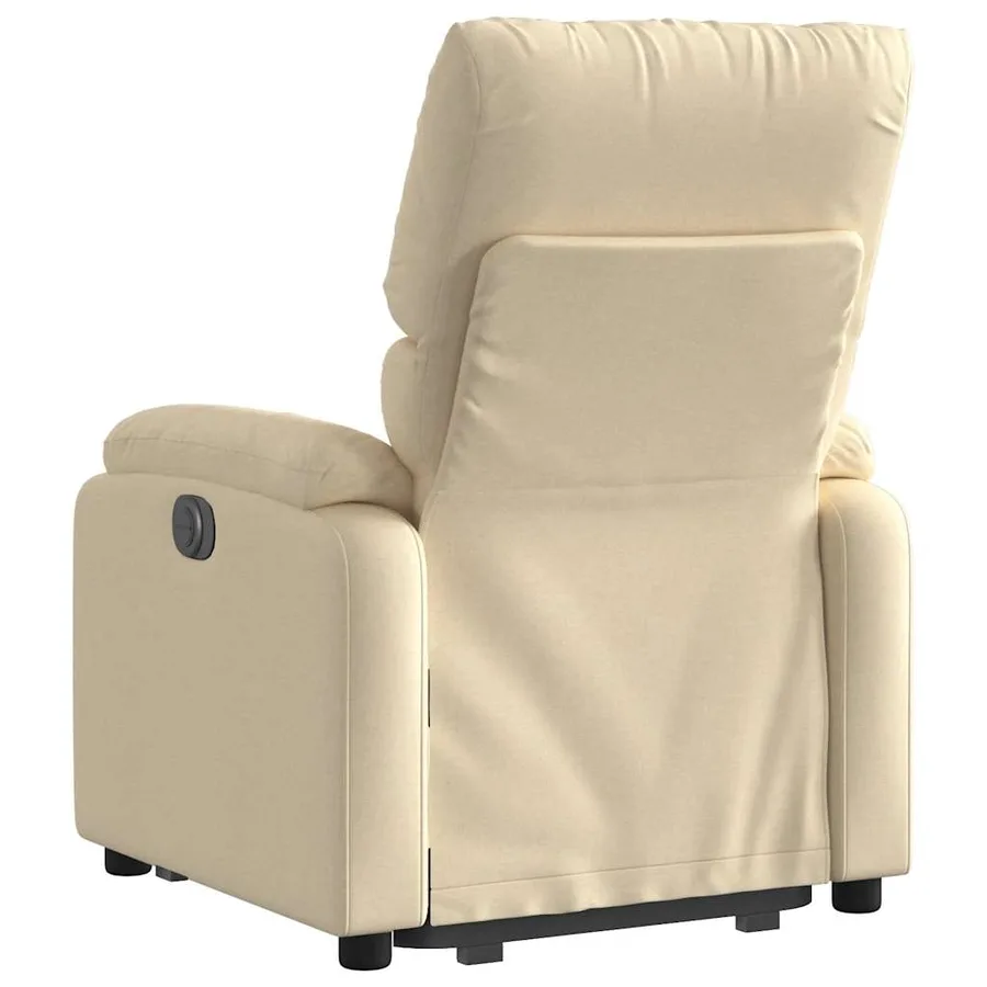 Fauteuil inclinable Crème Tissu - 5
