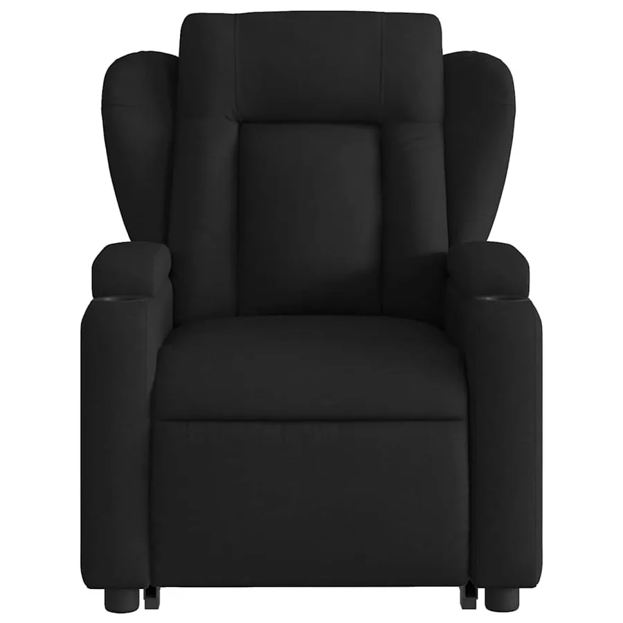 Fauteuil inclinable électrique noir tissu - 9