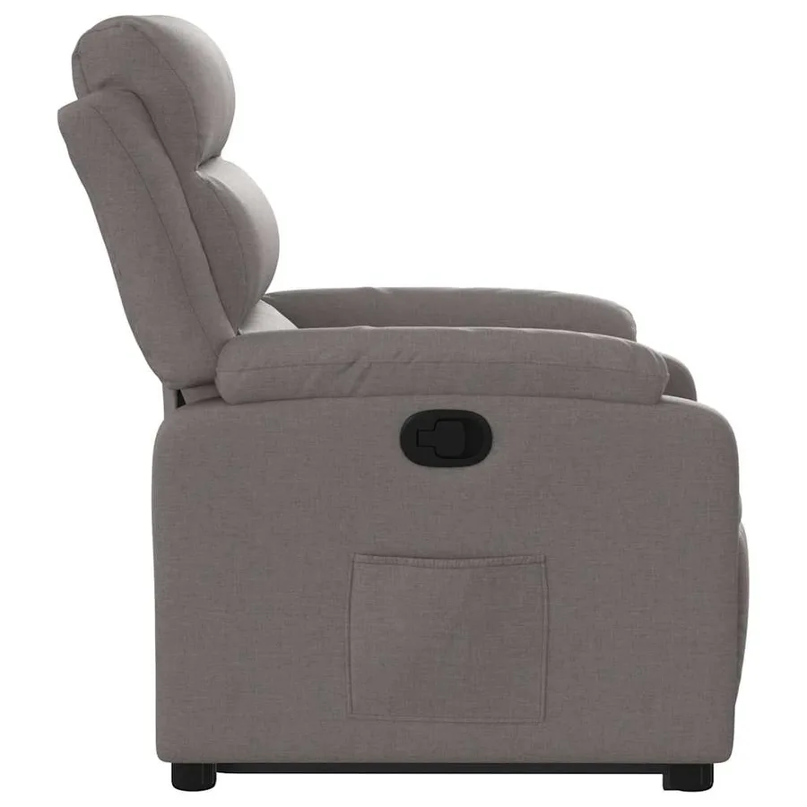 Fauteuil inclinable taupe tissu - 10