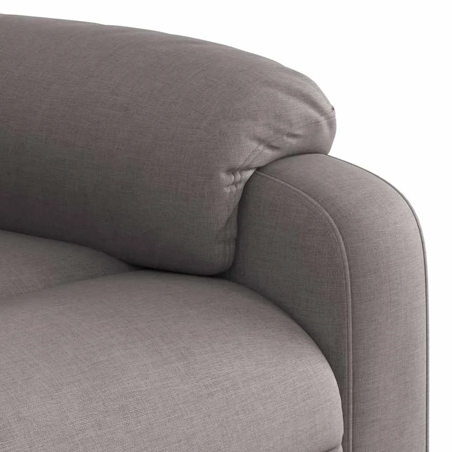 Fauteuil inclinable taupe tissu - 11