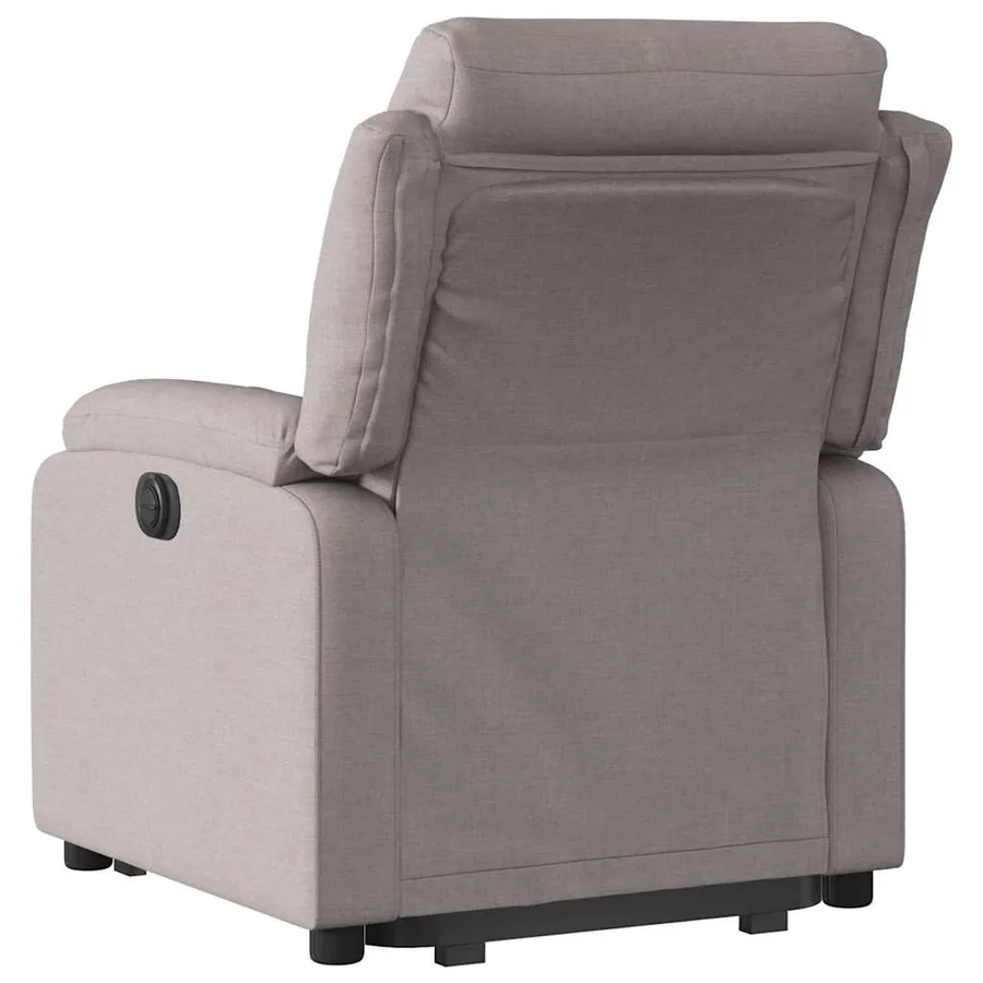 Fauteuil inclinable taupe tissu - 5
