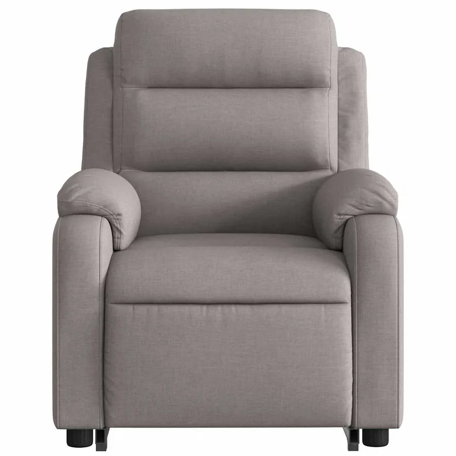 Fauteuil inclinable taupe tissu - 9