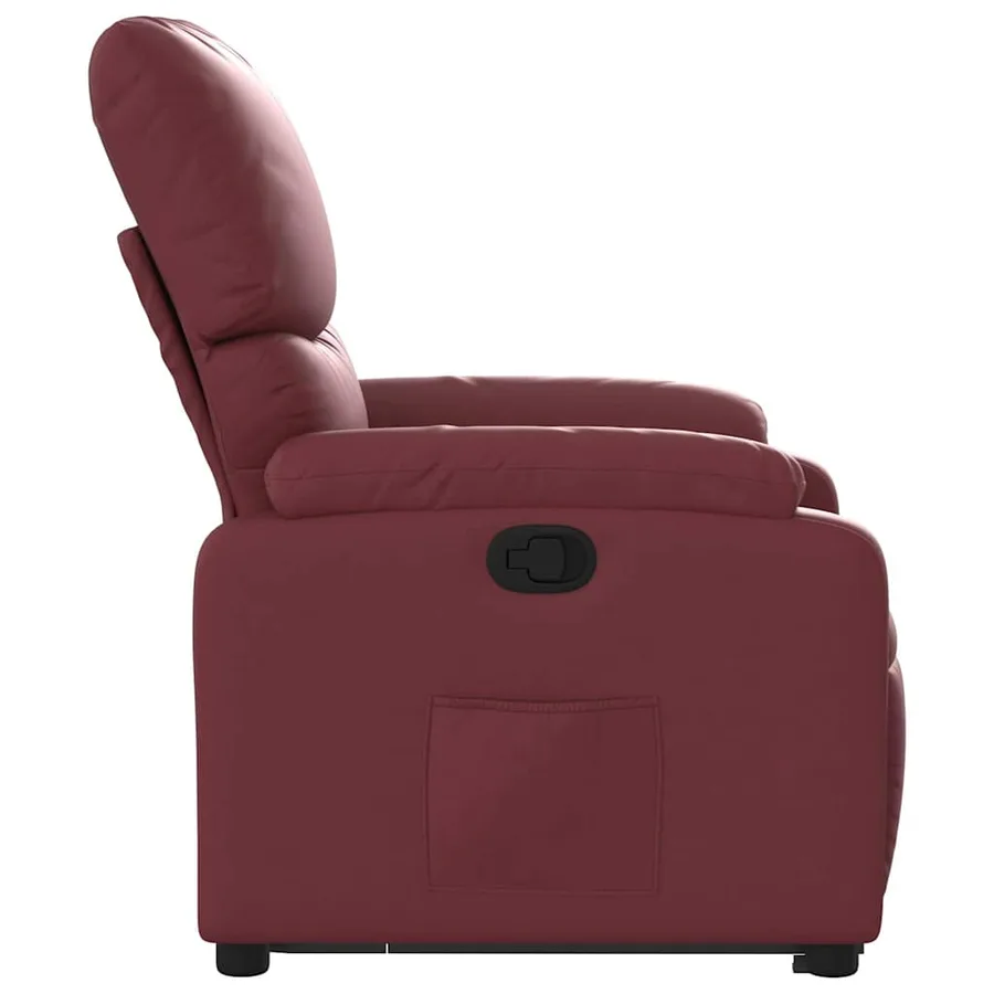 Fauteuil inclinable Rouge bordeaux Similicuir - 10