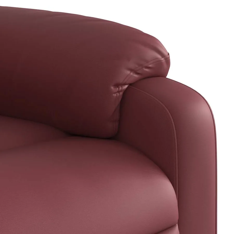 Fauteuil inclinable Rouge bordeaux Similicuir - 11
