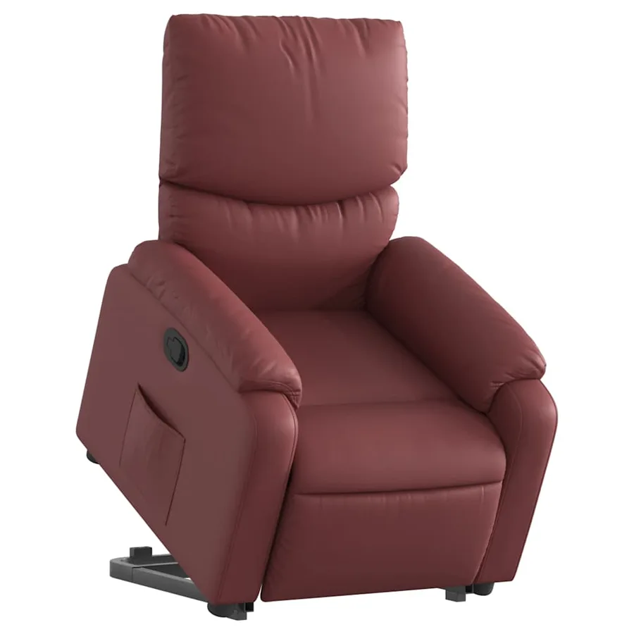 Fauteuil inclinable Rouge bordeaux Similicuir - 3