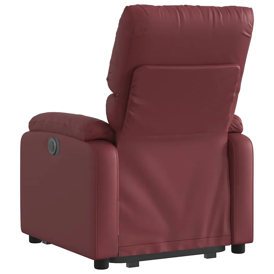 Fauteuil inclinable Rouge bordeaux Similicuir - 5