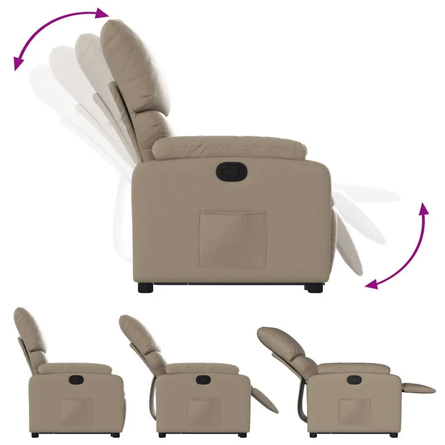 Fauteuil inclinable Cappuccino Similicuir - 7