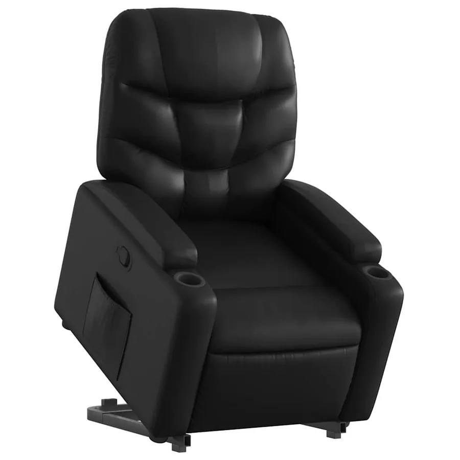 Fauteuil inclinable Noir Similicuir - 3