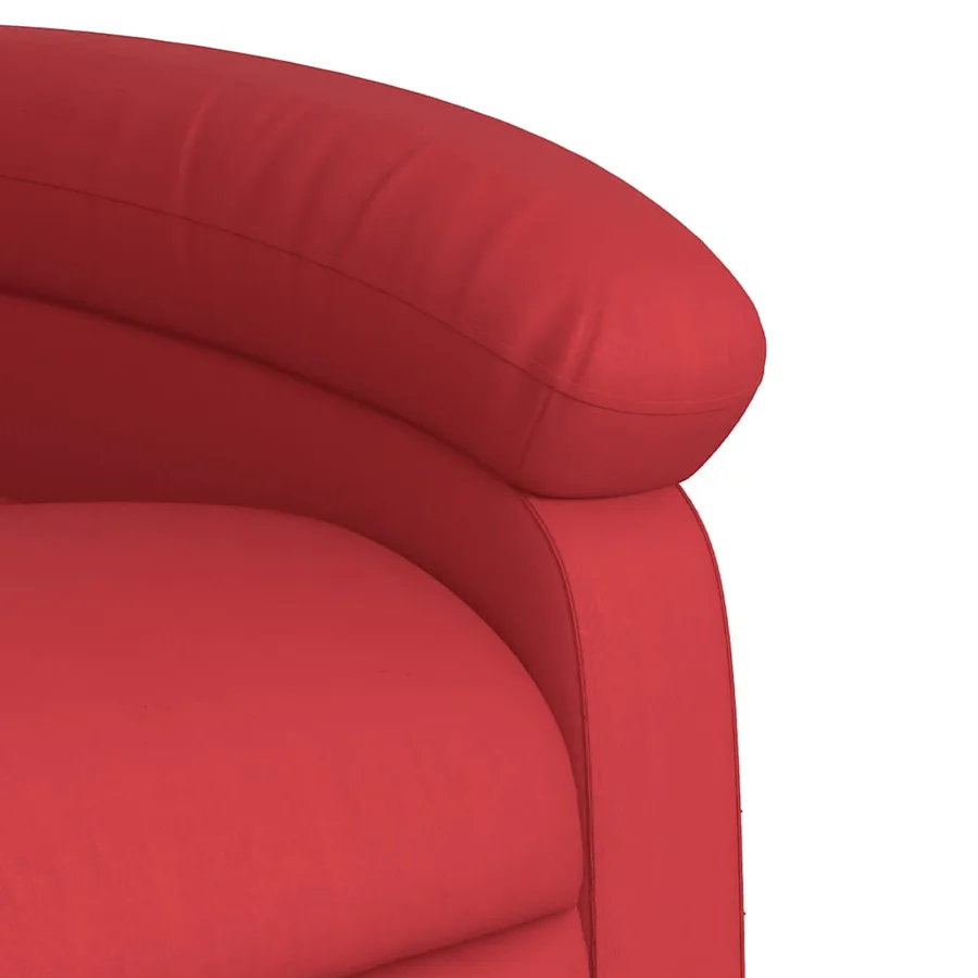 Fauteuil inclinable de massage Rouge Similicuir - 11