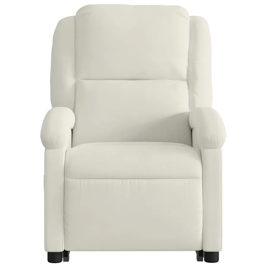 Fauteuil inclinable Crème Velours - 9