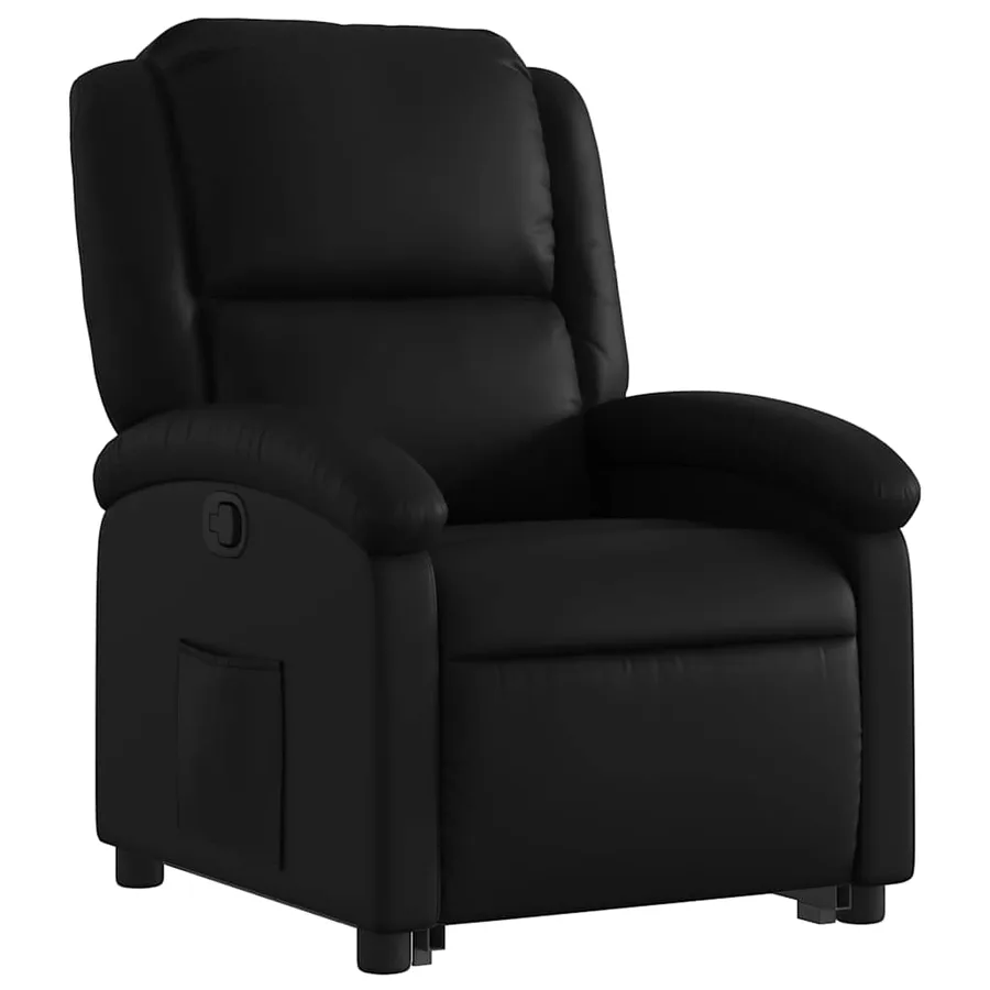 Fauteuil inclinable Noir Similicuir - 4