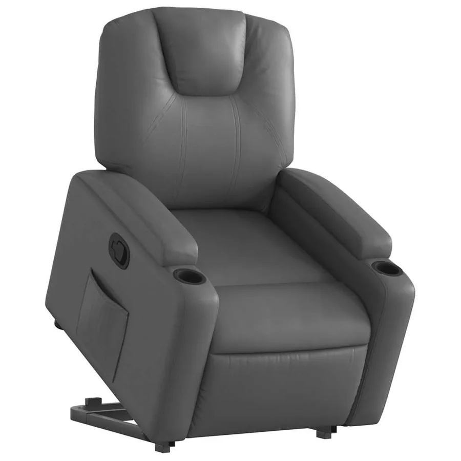 Fauteuil inclinable Gris Similicuir - 3