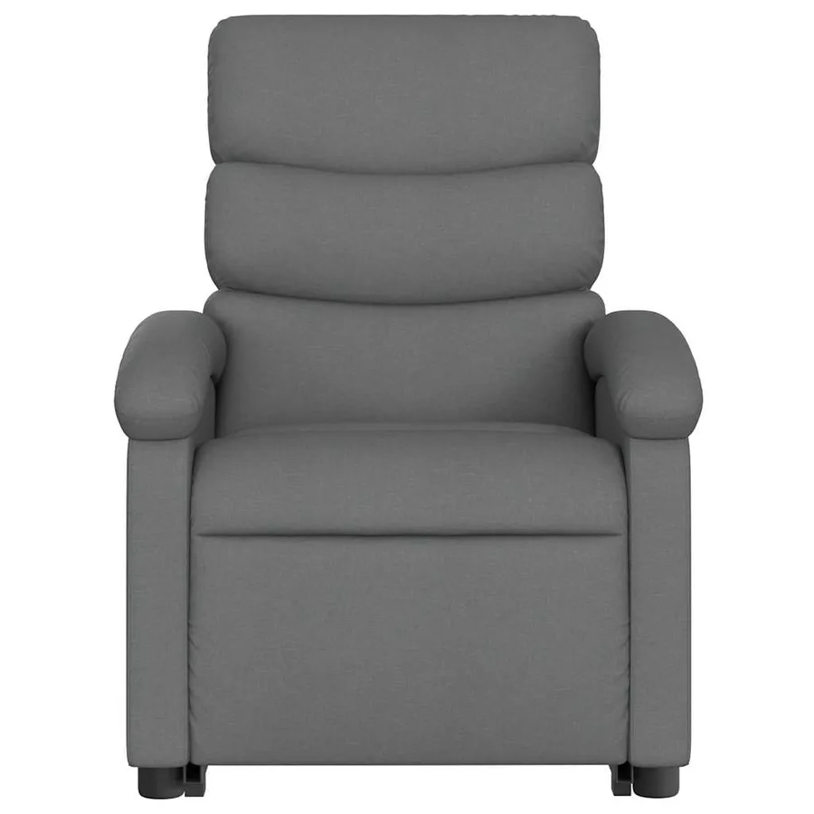 Fauteuil inclinable Gris foncé Tissu - 9