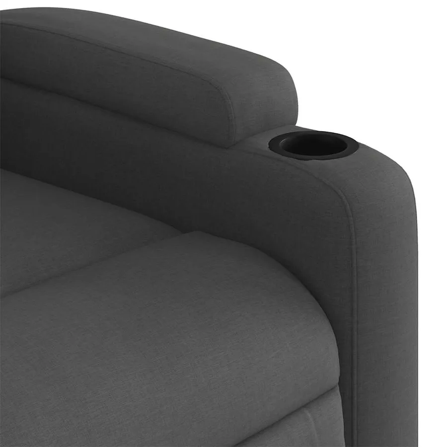 Fauteuil inclinable électrique gris foncé tissu - 12