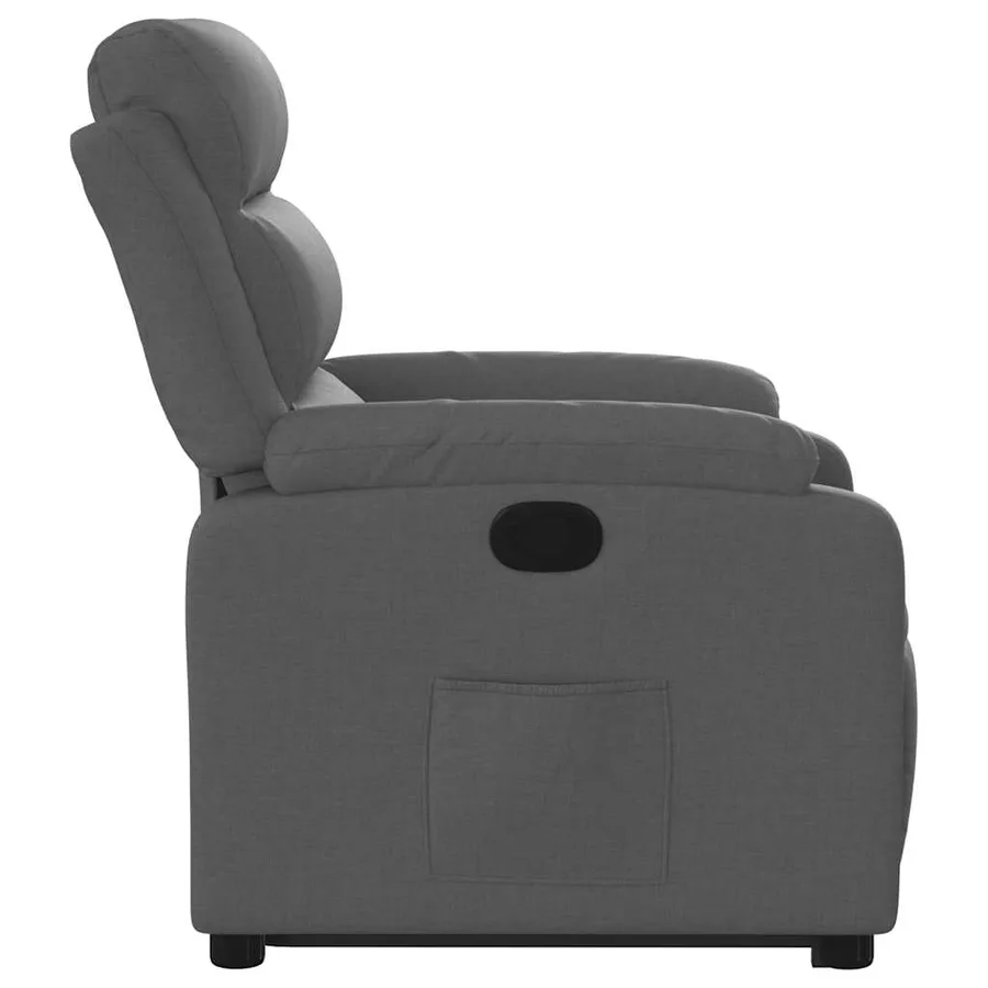 Fauteuil inclinable Gris foncé Tissu - 10