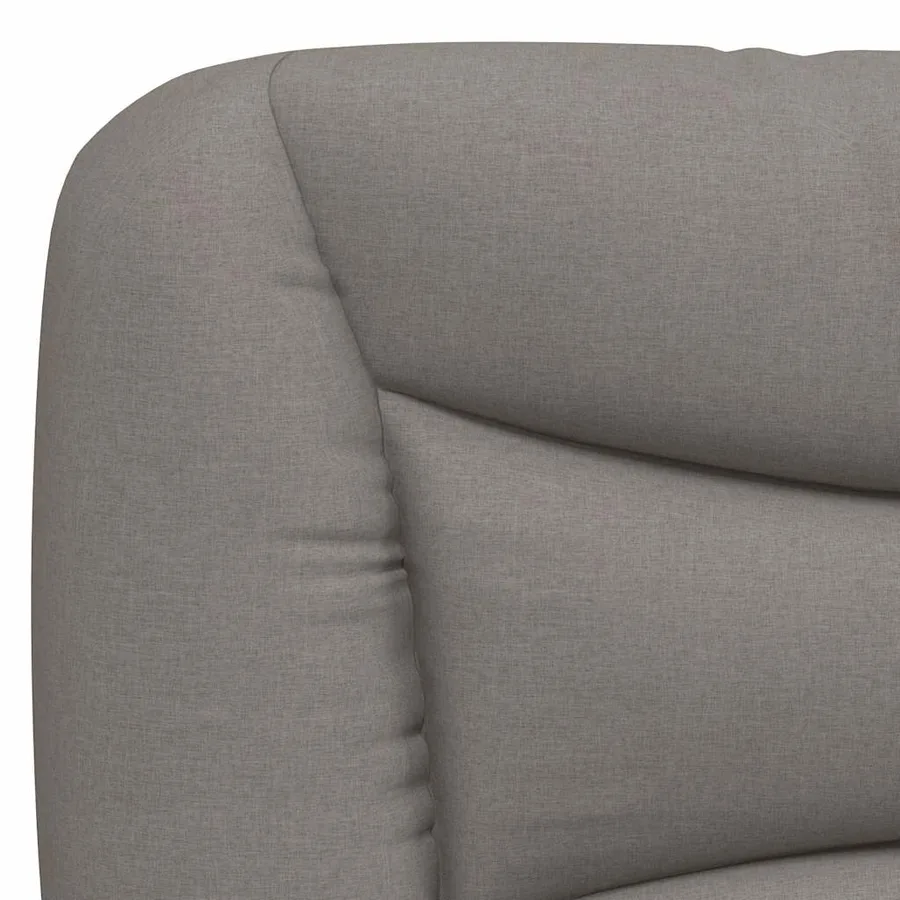 Cadre de lit sans matelas Hvar taupe 140x200 cm tissu - 10