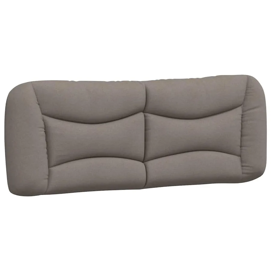 Cadre de lit sans matelas Hvar taupe 140x200 cm tissu - 8