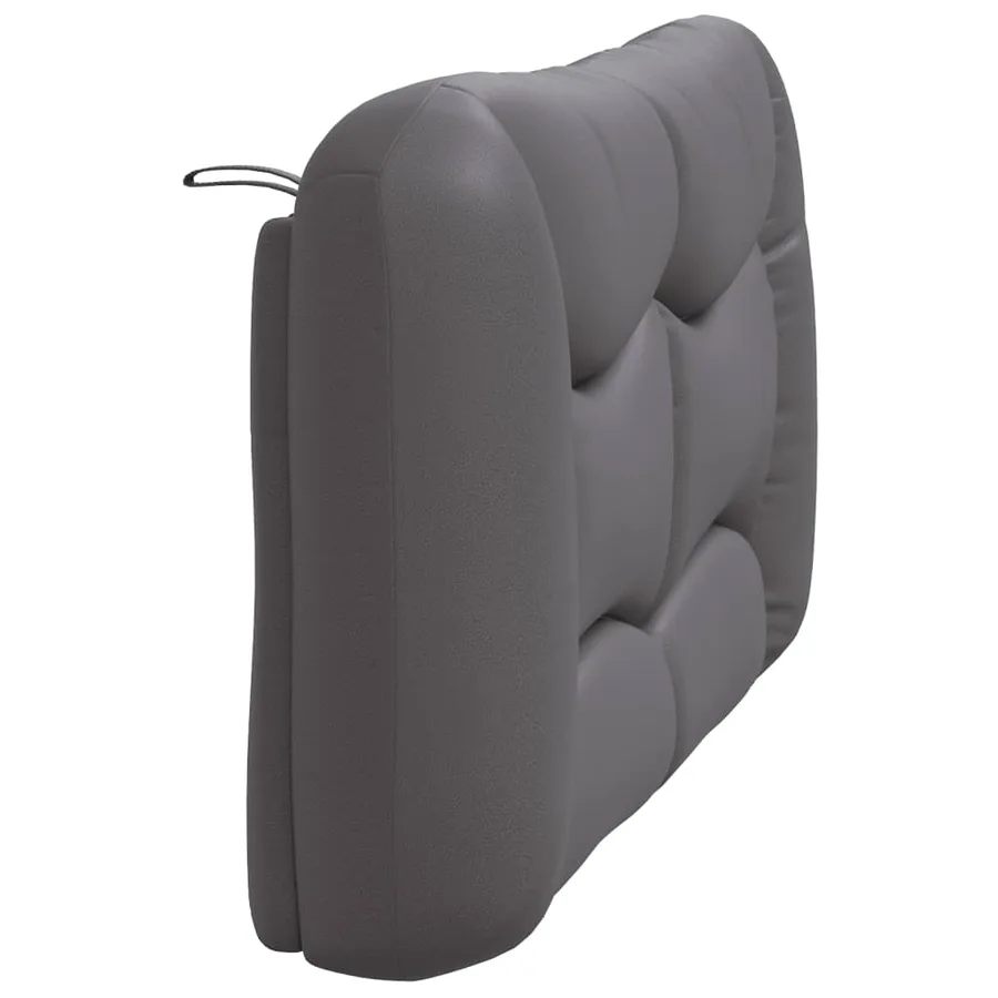 Coussin de tête de lit Hvar gris 140 cm similicuir - 6