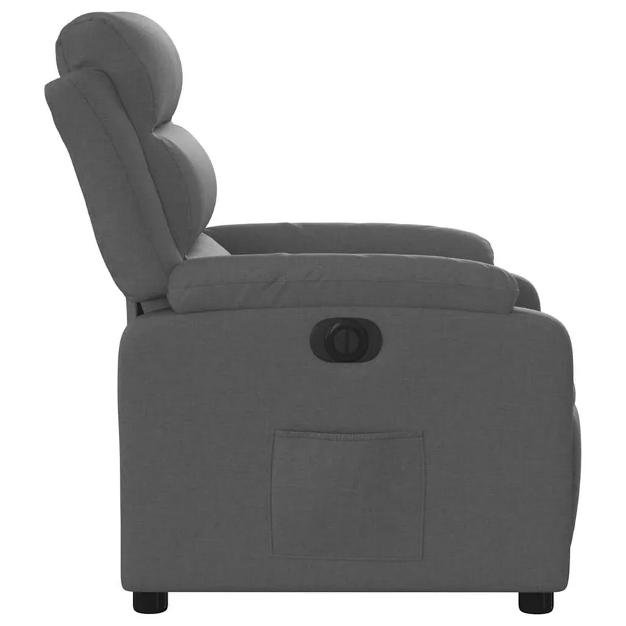 Fauteuil inclinable électrique Gris foncé Tissu - 10