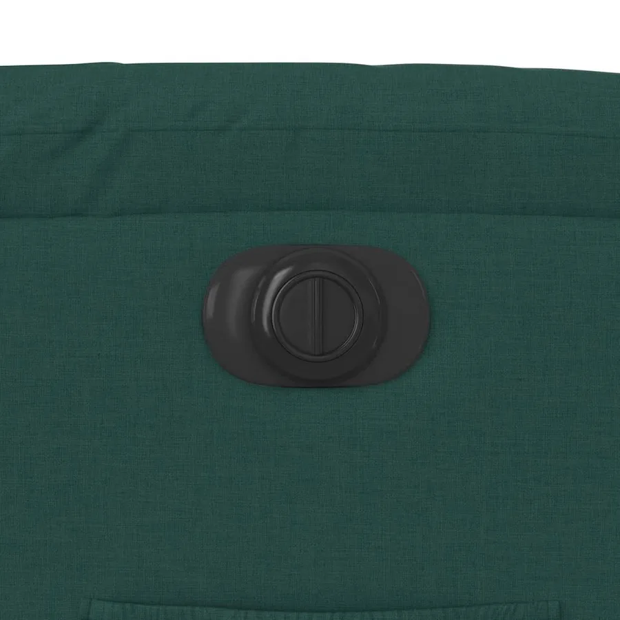 Fauteuil inclinable électrique Vert foncé Tissu - 12