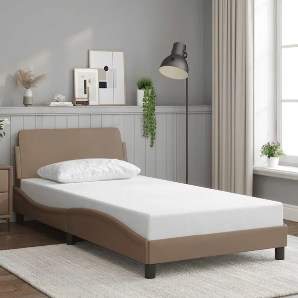 Cadre de lit Dover cappuccino 100x200 cm similicuir