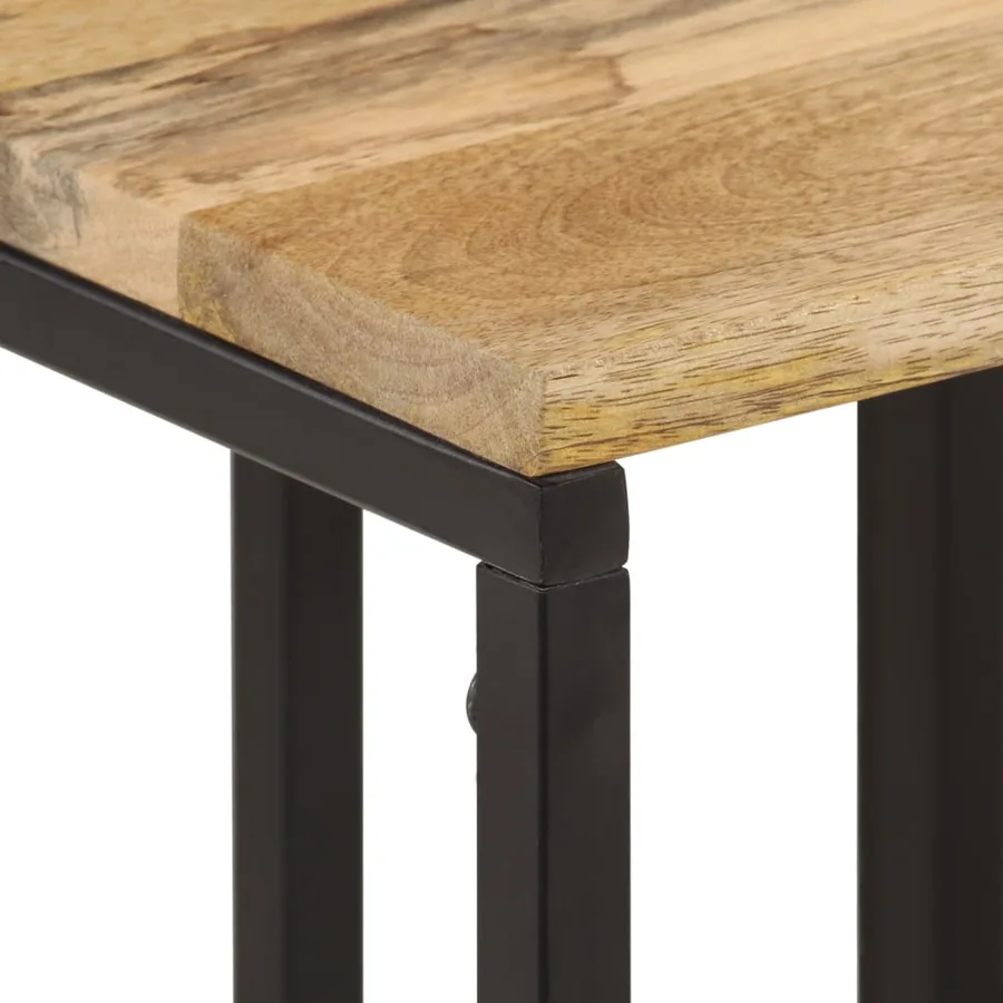 Tables gigognes 3 pcs bois massif d'acacia - 7