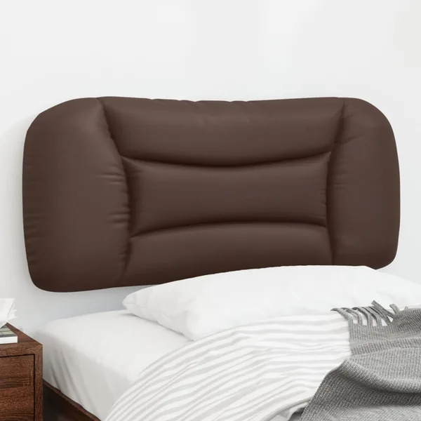 Coussin de tête de lit Hvar marron 90 cm similicuir