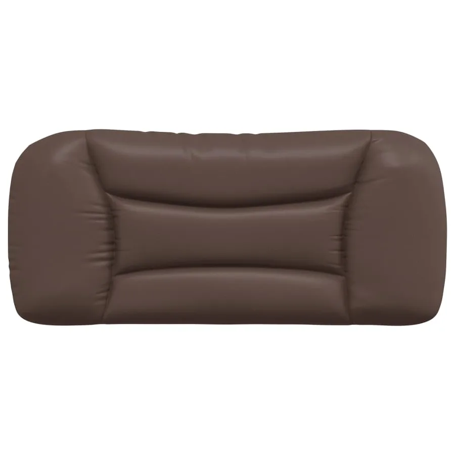 Coussin de tête de lit Hvar marron 90 cm similicuir - 5