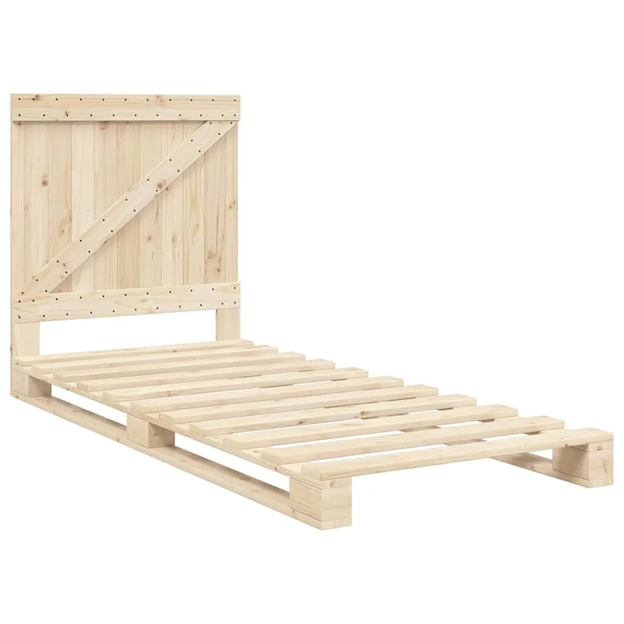 Cadre de lit sans matelas avec tête de lit 90x200 cm - 3