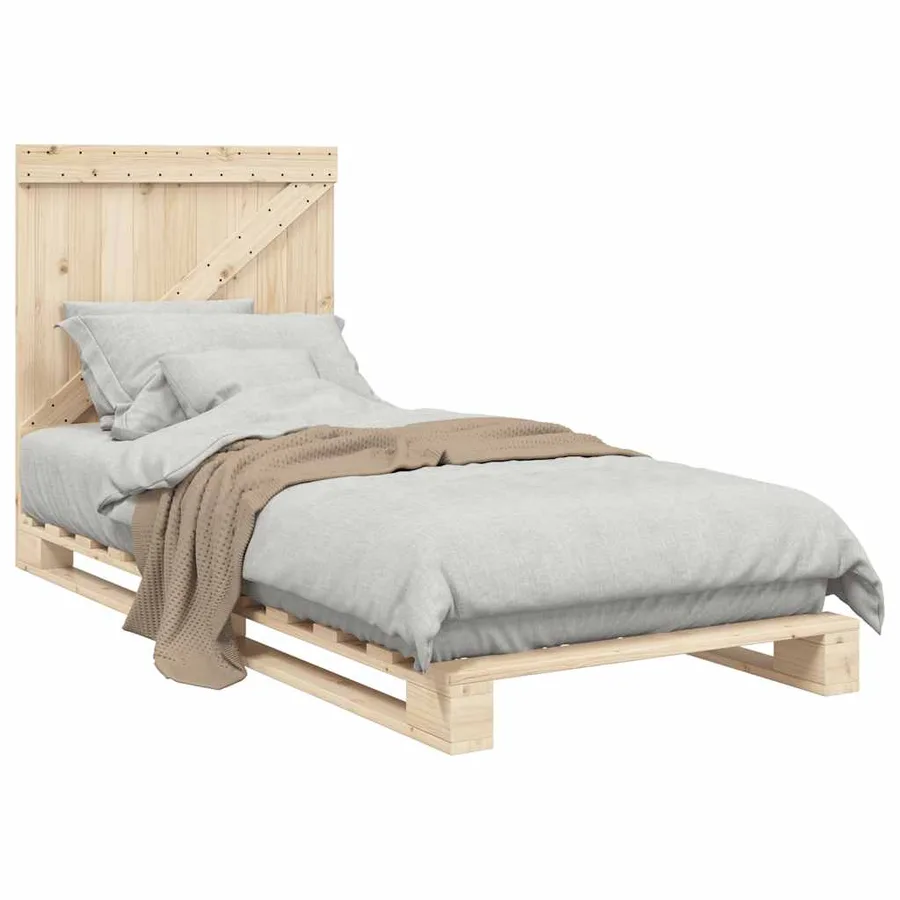 Cadre de lit sans matelas avec tête de lit 90x200 cm - 4