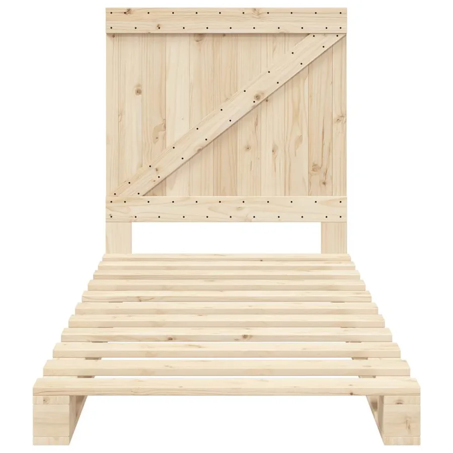 Cadre de lit sans matelas avec tête de lit 90x200 cm - 5