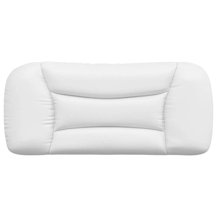 Coussin de tête de lit Hvar blanc 80 cm similicuir - 5