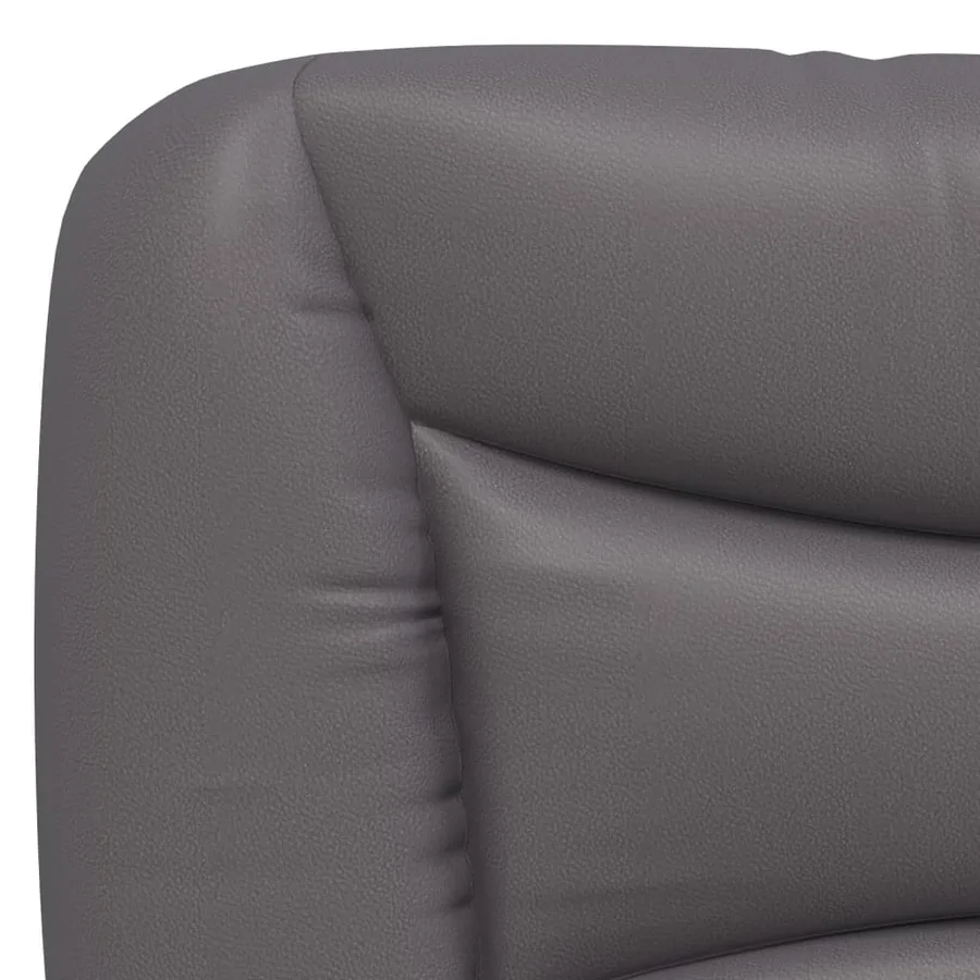 Lit avec matelas Hvar gris 80x200 cm similicuir - 6