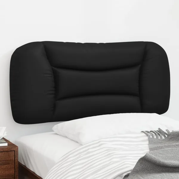 Coussin de tête de lit Hvar noir 90 cm similicuir