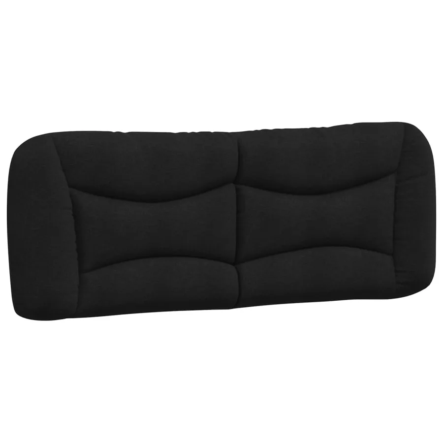 Lit avec matelas Hvar noir 140x200 cm tissu - 5