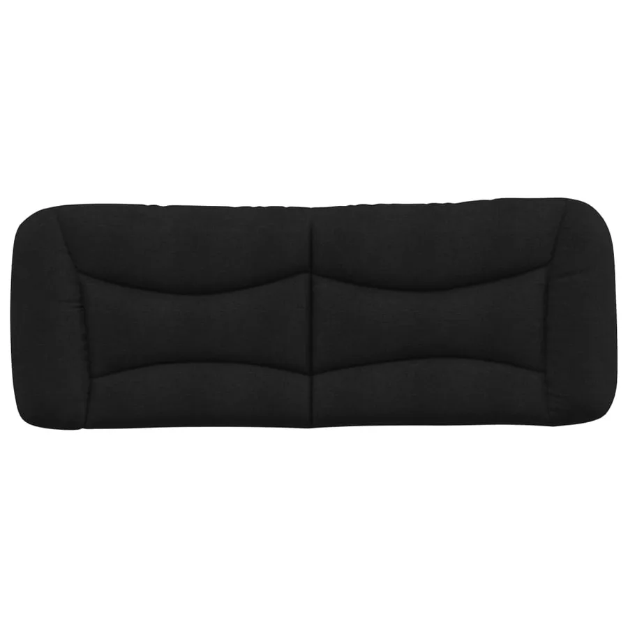 Coussin de tête de lit Hvar noir 140 cm tissu - 5