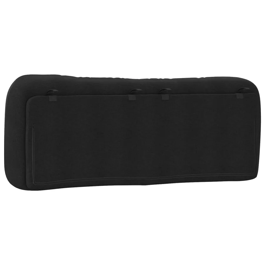 Coussin de tête de lit Hvar noir 140 cm tissu - 7