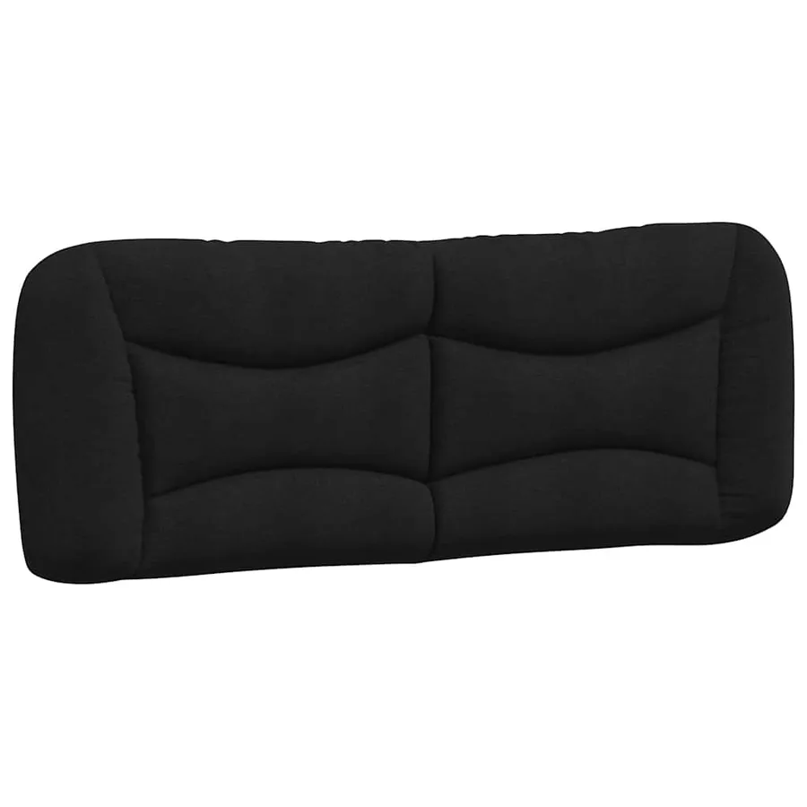 Cadre de lit sans matelas Hvar noir 140x200 cm tissu - 8
