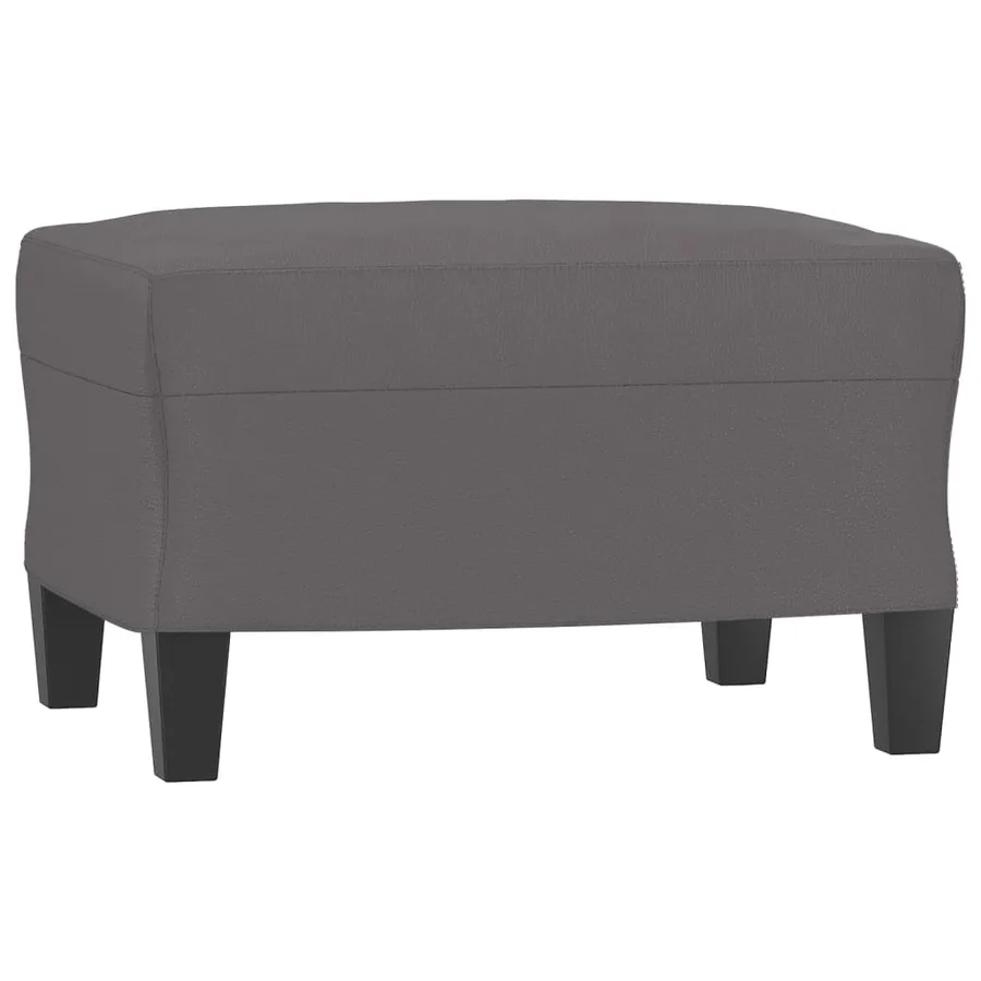 Ensemble de canapés 3 pcs gris similicuir - 5