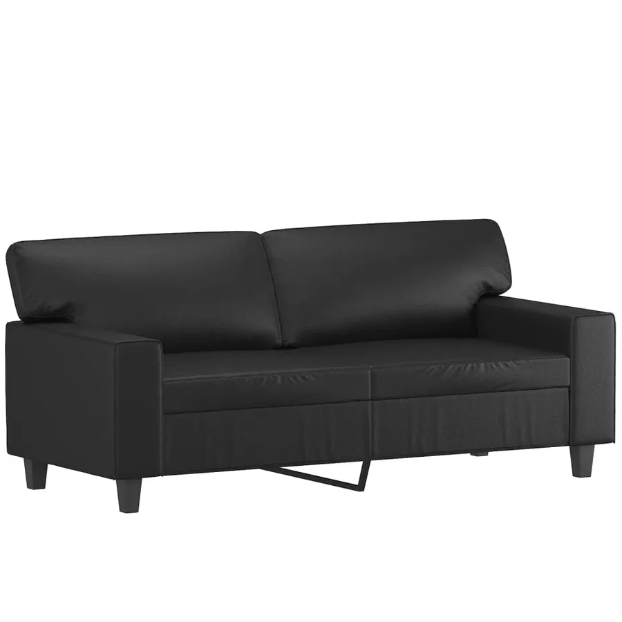 Ensemble de canapés 2 pcs noir similicuir - 4