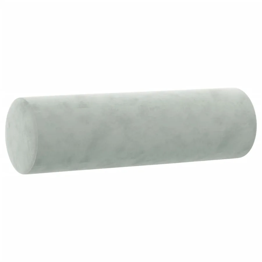 Canapé 2 places avec oreillers gris clair 140 cm velours - 6