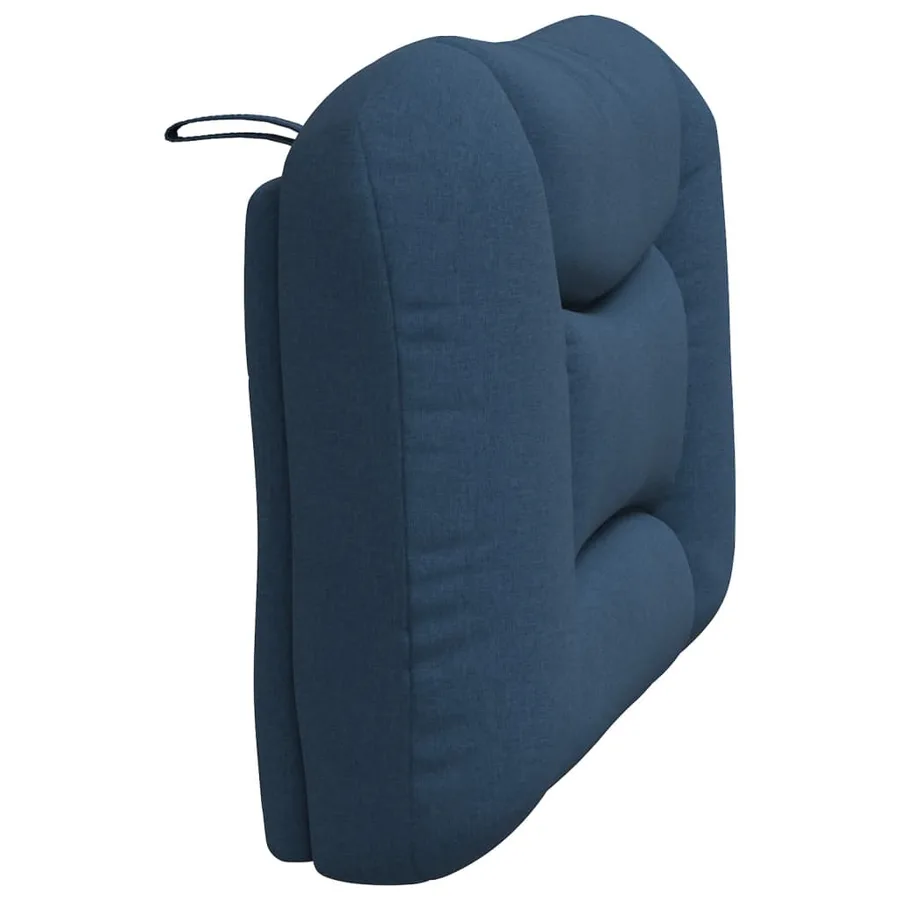 Coussin de tête de lit Hvar bleu 80 cm tissu - 6