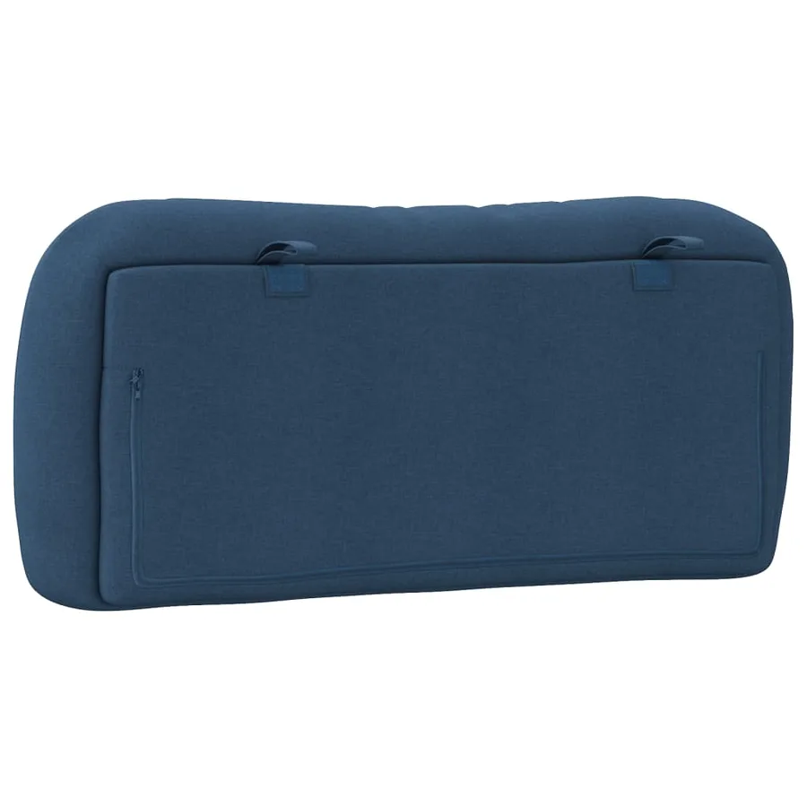 Coussin de tête de lit Hvar bleu 80 cm tissu - 7