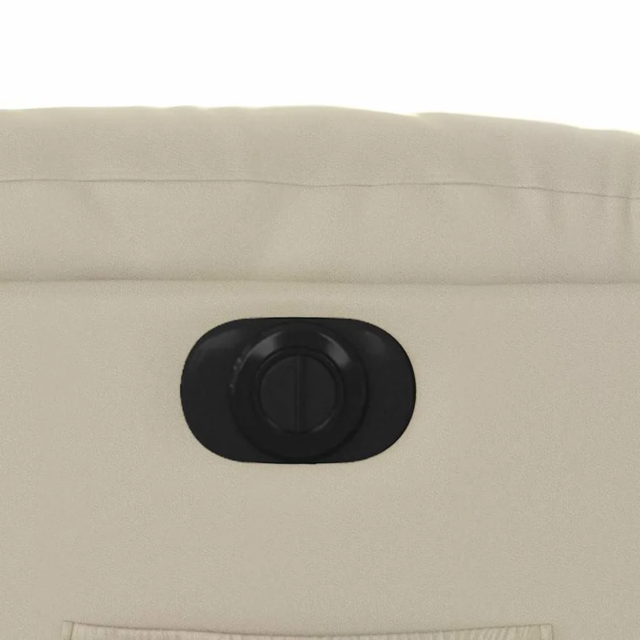 Fauteuil inclinable électrique crème similicuir - 13