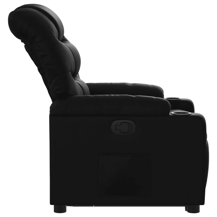 Fauteuil inclinable Noir Similicuir - 10