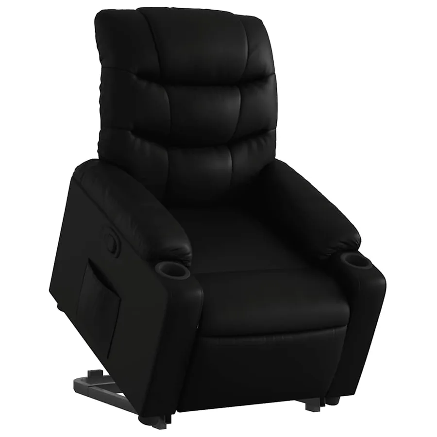 Fauteuil inclinable Noir Similicuir - 3