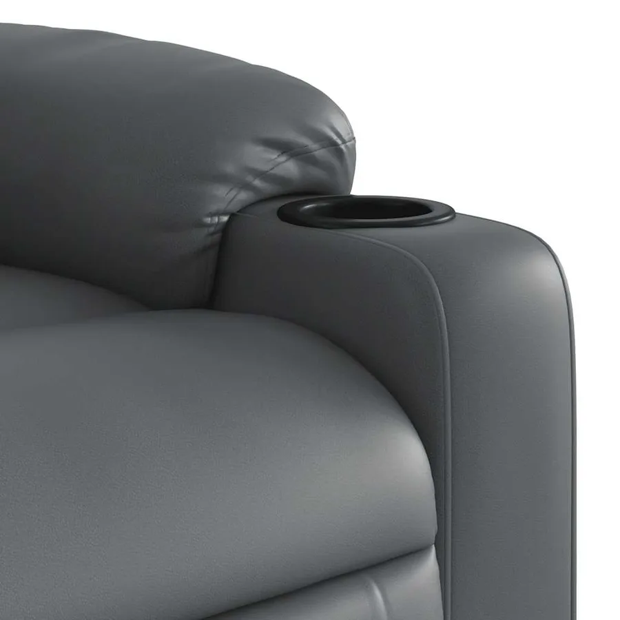 Fauteuil inclinable Gris Similicuir - 11