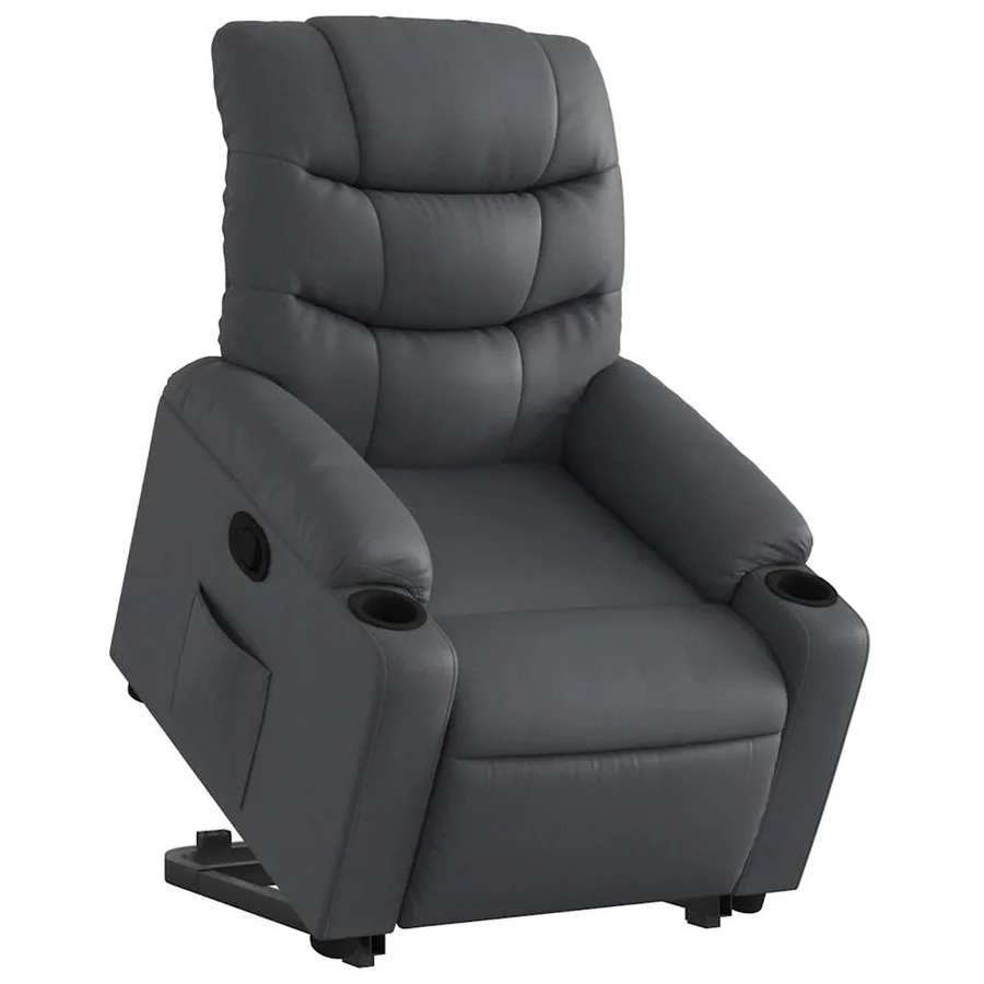 Fauteuil inclinable Gris Similicuir - 3