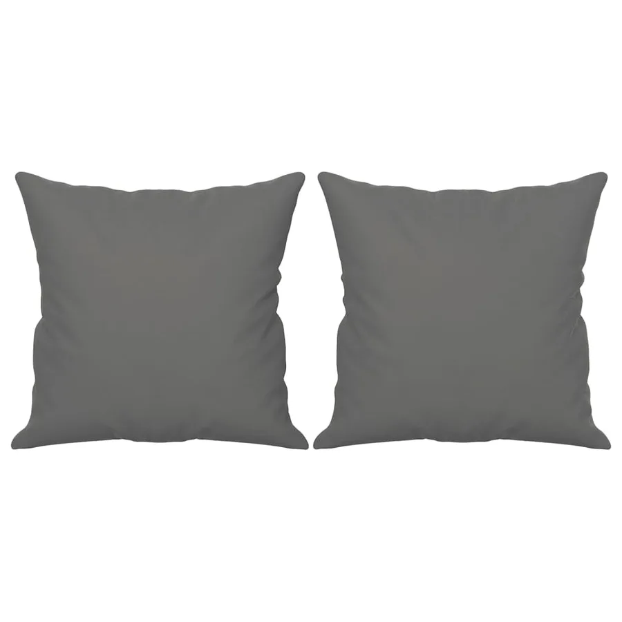 Canapé 2 places avec oreillers gris foncé 140 cm - 5