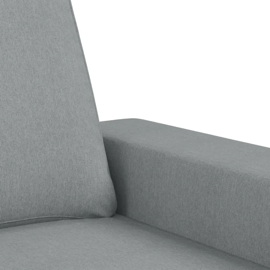 Ensemble de canapés 3 pcs gris clair tissu - 6